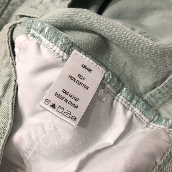American Threads Mini, Denim, Distressed, Raw Hem, Pockets, Zip Up Front L Mint - Picture 7 of 7